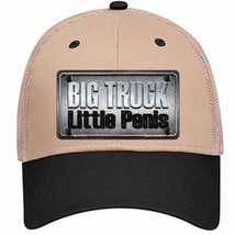 Big Truck Little Penis Novelty Khaki Mesh License Plate Hat - £22.90 GBP