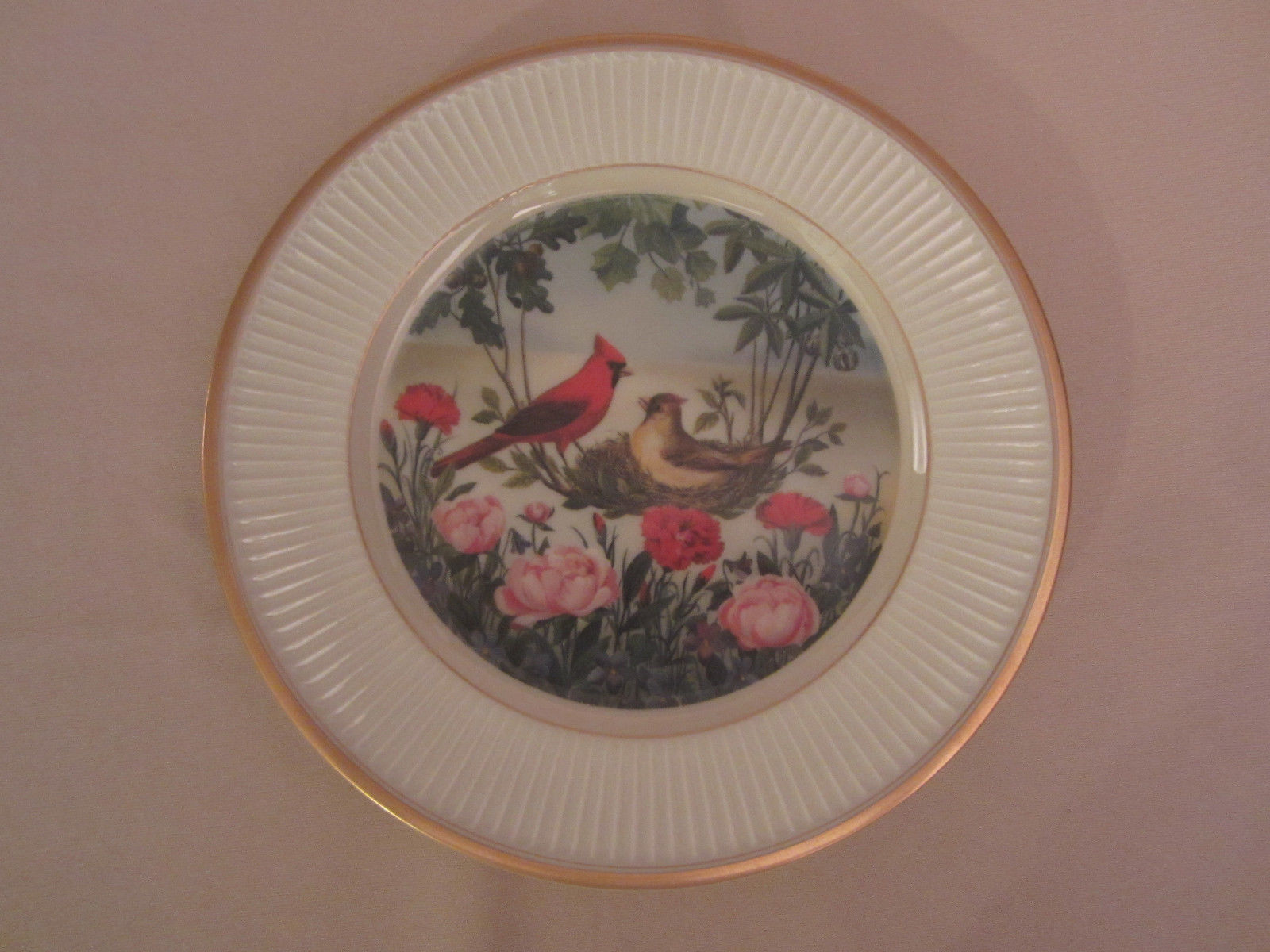 CARDINAL collector plate MIDWESTERN SUMMER Jeanne Horak RARE - £23.14 GBP