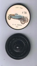 Jello Hostess Cars Coin 1960s Premium - G N Legere 1921 #78 - $2.07