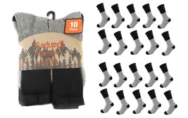 10 Pack Rockwell Men&#39;s Unisex All Weather Boot Socks Warm Winter Thermal... - £17.16 GBP