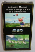 M3D Music In 3 Dimensions Volume 1 VHS 1993 Animated Stories &amp; Songs 4 K... - £39.10 GBP