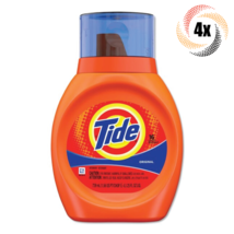 4x Bottles Tide Original Liquid Laundry Detergent | 25oz | 16 Loads Per ... - £42.48 GBP