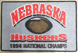 1994 Nebraska Cornhuskers Doormat Football National Champions 18&quot; x 27&quot; - £16.81 GBP