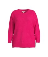 Terra &amp; Sky Women&#39;s Pullover Sweater with Center Seam, Midweight, Pink S... - £20.36 GBP