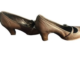 Antonio Melani Heels Womens 6.5 M Brown Leather Shoes High Classic Ladies - £11.54 GBP