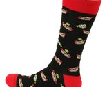 FineFit Man Cave Trouser Socks - One Size, Hot Dogs on Black - $10.67