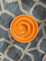 Orange Outward Hound Slow Feeder Fun Spiral Dog Bowl, New Open Box, Size Medium - £9.15 GBP