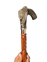 Antique Indian Chief Man Walking Stick 2 Fold - Decorative Cane Walking ... - £30.89 GBP