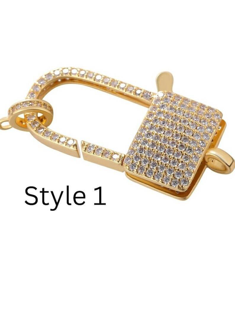 Lobster Claw Clasps For Jewelry And Necklace 925 Sterling Silver Moissan... - $65.27+