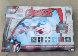 1 Marvel Avengers Captain America Skyhero Micro RC Drone 4.5-Channel 2.4... - £26.16 GBP