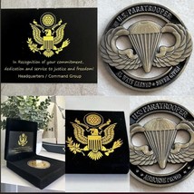 US Paratrooper Army 82 Nd Airborne Infantry Challenge Coin. - £20.33 GBP