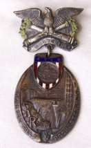 1911 ROCHESTER NY CIVIL WAR VETERAN GAR ENCAMPMENT BADGE MEDAL GENESEE F... - $49.49
