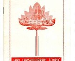Shri Lakshminarain Temple Booklet New Delhi India - $34.61
