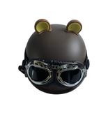 SUNDEER Lightweight open style half helmet with sunglasses, retro style - €31,49 EUR