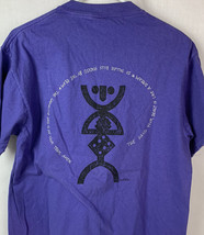 Vintage Aztec T Shirt Single Stitch Ancient Gambling God Native Medium U... - $34.99