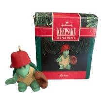 Vintage 1991 Hallmark Christmas Ornament All-Star Turtle with a Catchers Mitt - £4.00 GBP