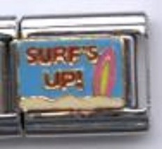 Surf&#39;s Up Wholesale Italian Charm In Stainless Steel 9MM - £10.57 GBP