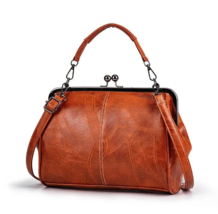 Women&#39;s Elegant Vintage Style Purse Handbag Crossbody Bag, Light Brown - $29.69