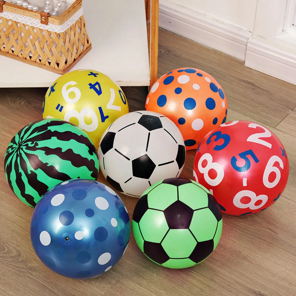 Inflatable Toy Ball 9-inch PVC Racket Ball Bounce Ball Indoor and Outdoor - £9.38 GBP