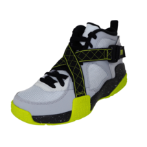 Nike Air Raid GS 644412 002 Boys Shoes Basketball Sneakers Wolf Grey Leather 6.5 - £59.31 GBP