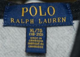 Polo Ralph Lauren Avery Heather Gray Color Hooded Zip Up Jacket X Large 18-20 image 3