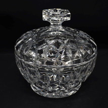 Clear Crystal Glass Lidded Candy Dish Bowl - $44.54