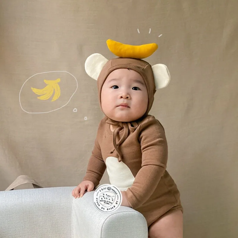 Mn new baby clothes banana cute newborn outfits cotton infant one piece fashion toddler thumb200