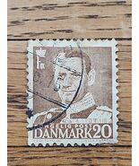 Denmark Stamp King Frederik 20ore Used 359 - $31.00 MXN