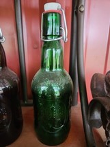 Vintage Grolsch Beer Lager Beer Bottle Green Resealable Swing Top Home Brew - $6.83