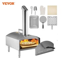 12&quot; Stainless Steel Portable Wood Fired Pizza Oven - £215.81 GBP