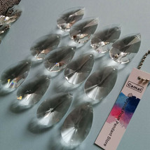 40Pcs Crystal Glass Prisms Suncatcher 1.5&quot; Chandelier Lamp Parts Hanging... - £18.11 GBP