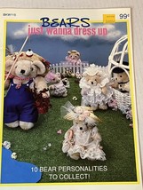 Bears Just Wanna Dress Up Clothing Patterns BKW115 - $9.55 CAD