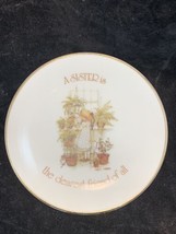 Vintage American Greetings Porcelain Holly Hobbie Plate Sister Dearest Friend - £6.42 GBP