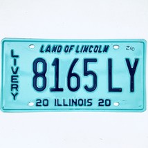 2020 United States Illinois Land of Lincoln Livery License Plate 8165 LY - $18.80