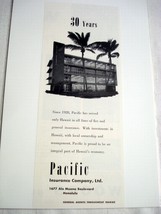1958 Hawaii Ad Pacific Insurance Company, Ltd., Honolulu - £6.29 GBP