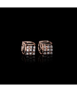 Minimalist Square Shape Diamond Earrings - $353.60