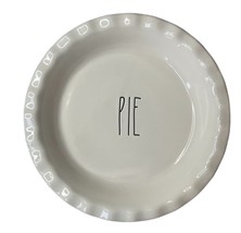 RAE DUNN ARTISAN COLLECTION PIE Pie Pan 10&quot; Ivory Ceramic Baking Dish NEW - $22.49