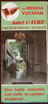 Hotel Cayre Vintage Brochure Advertising Yucatan Mexico South America - £16.73 GBP