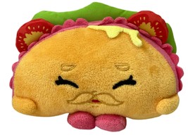 Fiesta Shopkins Taco Terrie Plush Stuffed Toy Multicolor Mustache C17401 5 in - $13.85
