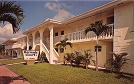 Coral Gables Florida Bermuda Court Motel~South Dixie Hwy~Route 1 Postcard 1960s - £4.87 GBP