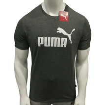 NWT PUMA MSRP $42.99 ELEVATED ESSENTIAL MENS GRAY CREW NECK SHORT SLEEVE... - £14.34 GBP