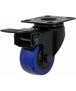 3658 Blue Diamond TPU Wheel Caster, 2-in. D, Foot Activated Total Lock B... - €17,65 EUR