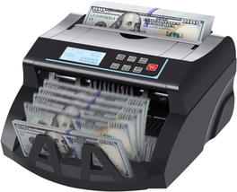 Money Counter Machine with UV/MG/MT/IR/DD Counterfeit Detection Count Val - £101.20 GBP