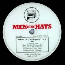 Men Without Hats - Where Do The Boys Go? / Eurotheme [7" 45 rpm] UK Import PS image 2