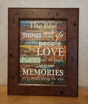 Framed Art Sign On Life. The Best Things In Life Are The People We Love.... - $24.99