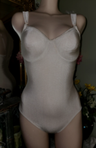 Vintage Olga~Style 43009~Nude Beige  Shapewear Bodysuit w/Underwire Bra Size 36C - $34.64