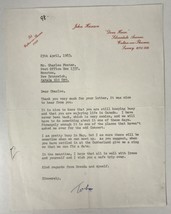 John Hanson (d. 1998) Signed Autographed Vintage 1983 Letter TLS - £31.96 GBP