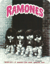 RAMONES garbage pail kids 2011 VINYL STICKER official merchandise OOP/RARE - $4.89