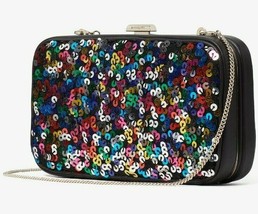 NWB Kate Spade Tonight Sequins Embellished Leather Crossbody Clutch Gift Bag FS - £88.23 GBP