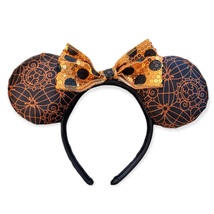 Minnie Mouse Ears Headband: Halloween Spiders and Bats - £31.89 GBP